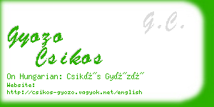 gyozo csikos business card
